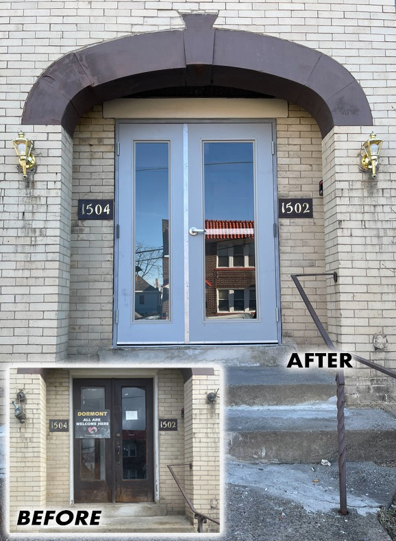 Firewicz Commercial Doors - Before / After Door Installation